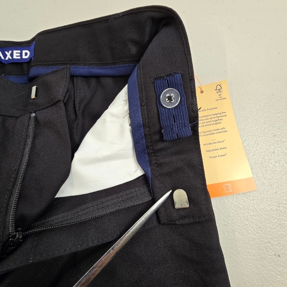 FRENCH TOAST Boys' School Uniform Pleated Relaxed Fit Khaki Pants. 8 Husky - Picture 9 of 14